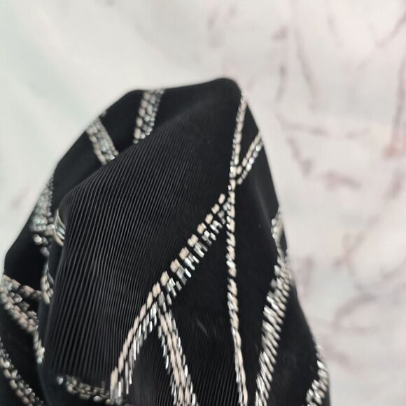 Alex Evenings Jacket Women Large Black Sparkle Shimmer Metallic Tank Set Two - Picture 13 of 16